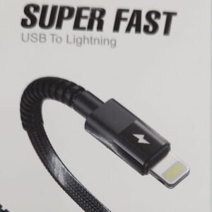 Super Fast Braided Strong USB-A to Lighting Cable 3m