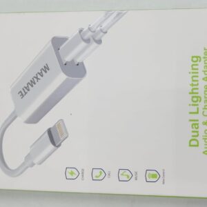 4-in-1 Function Dual Lightning Audio and Charge Adapter