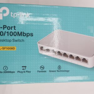 Desktop Switch 8-Port Ethernet Expansion for Home or Office